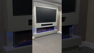 Evolution Fires Package 8 Media Wall and Electric Fireplace