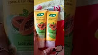 joy skin fruit papaya spots & Tan clear face wash review| Demo & review #face wash#solankidivya69