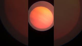 The Sun through my 102mm refractor telescope (covered with thin clouds) #shorts