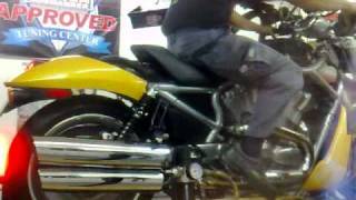 Harley Davidson V-Rod '05 yr Dyno Run in Singapore at Team HKL(Part 1)