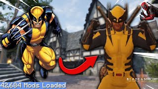 WOLVERINE WITH THE GRAVITY HAMMER IS BRUTALLL - Blade & Sorcery Modded