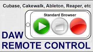 Control your DAW with your phone! (Cubase, Cakewalk, etc) - NO APP REQUIRED