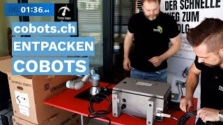 Wie schnell können Sie einen Cobot entpacken und aufbauen? | Universal Robots | CHROMOS Industrial