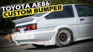 Custom Fiberglass Rear Bumper! Toyota AE86