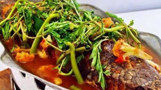 របៀបធ្វើត្រីបឹងកញ្ឆែត | Fry Fish with Water Mimosa | Khmer Food - Sieng Sokea Cooking.