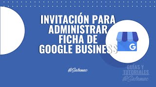 Invitación para administrar ficha de Google My Business