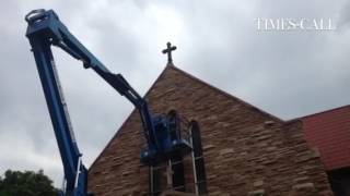 Work on stained glass begins at First Lutheran Church in #Longmont