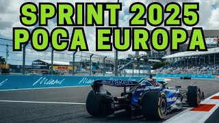 F1 Sprint 2025 avrà solo una tappa in Europa