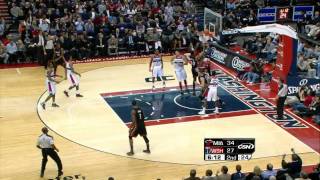 Dwyane Wade UNBELIEVABLE 360 Layup on JaVale McGee in HD (Feb. 10, 2012)