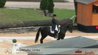 Ulrike Prunthaller  & Bartlgut's Alsandair (sired by Ampere) - Stadl-Paura Dressage Prix St. George