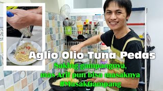 [ENG SUB] Spaghetti Aglio Olio Tuna Pedas | Spicy Aglio Olio Tuna Super Yummy and Easy to Cook