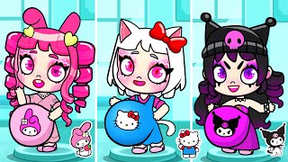 HELLO KITTY vs KUROMI Animal Shelter! New Pets in Avatar World! Pazu