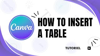 How to insert a table into Canva