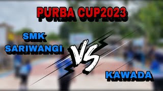 TURNAMEN BOLA VOLI PUTRI PURBA CUP2023‼️SMK SARIWANGI VS KAWADA SET KE 3