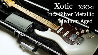 White Guitars - Xotic / XSC-2 Inca Silver Metallic Medium Aged