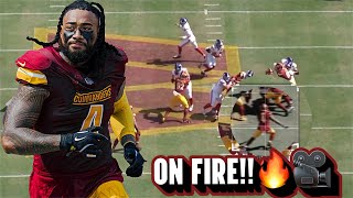 Frankie Luvu Week 2 Highlights | Commanders vs Giants | All 22!🔥🎥