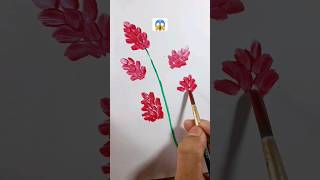 Quick flower painting / One stroke painting #shorts #drawing #art