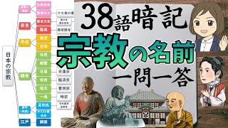 【宗教一問一答】歴史上有名な「宗教・宗派・開祖・寺など」テスト対策