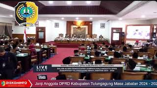 Rapat Paripurna Pengucapan Sumpah / Janji Anggota DPRD Kabupaten Tulungagung Masa Jabatan 2024-2029