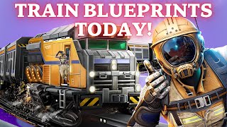 Building a Steampunk (ish) Train Blueprints in Satisfactory!