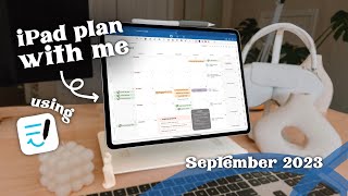 Monthly Plan with Me on iPad | September 2023 | GoodNotes 6, Pregnancy, Minimal Setup