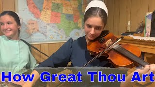 How Great Thou Art, Gospel Music Videos from The Brandenberger Family featuring Bluegrass harmonies