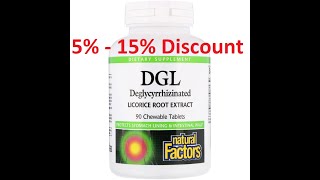 Discount - Natural Factors, DGL, Deglycyrrhizinated Licorice Root Extract, 90 Tablets Review