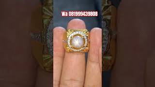 Natural white sapphire srilanka / morah cempaka ceylon / gemstone / batu permata / sapphire star