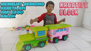 CARA MEMBUAT GERBONG KERETA API DARI LEGO !! How To Make A Train From Lego Blocks