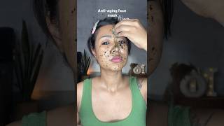 DIY mask to remove fine lines and wrinkles | anti-aging face mask at home 🌱✨  #antiaging #wrinkles