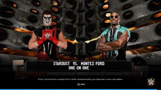 WWE 2K24 Stardust vs Montez Ford