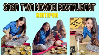 पहिलो पल्ट छ्याङ खाको अनुभव😋😜🤭 | Sasa Twa Newari Typical Restaurant at Kirtipur