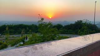 Sunset view at pakistan monument