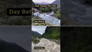 Drastic River Color Change After Rain - Amarnath Yatra 2023 - Pahalgam #amarnathyatra #india #viral