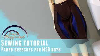 How to sew paned breeches for 1/4 BJDs