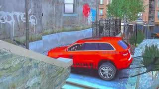 GRAND THEFT AUTO IV 2012 GRAND CHEROKEE SRT8 WITH BAND OF BROTHERS PAINTJOB CRASH TESTING HD