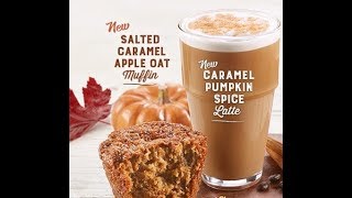 McDonalds Caramel Pumpkin Spice Latte & Salted Caramel Apple Oat Muffin Taste Test