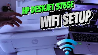 How To Do Setup HP DeskJet 3755e Printer Using Wi-Fi - Android or iPhone | HP Printer WIFI SETUP