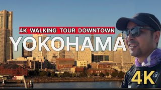 YOKOHAMA MORNING WALK [4K] || RINKO PARK - RED BRICK HOUSE - OSANBASHI - YAMASHITA PARK - CHINA TOWN