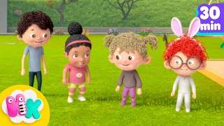 Hop, hop, hop, fazendo o bunny hop! 🐰 | Música Infantil | HeyKids em Português