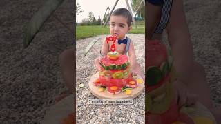 Watermelon turned out cake 🎂 It’s a pure happiness | #babyboy #babyshorts #shorts #baby