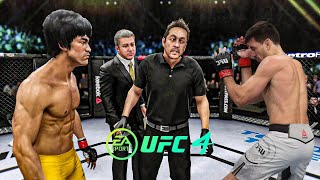 Bruce Lee vs Demian Maia - EA Sports UFC 4 - Bruce Lee Fight Club 🔥🐲