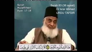 83 Surah Mutaffiffin Dr Israr Ahmed Urdu