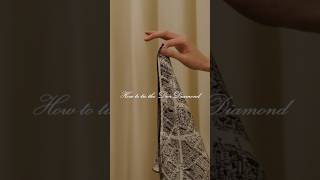 How to Tie the Dior Diamond Silk Scarf? #shorts