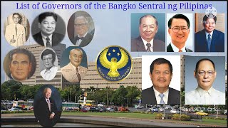 List of Governors of the Bangko Sentral ng Pilipinas