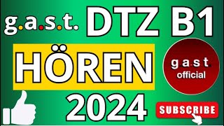 Hören 2024 B1 Prüfung Übungssatz - g.a.s.t DTZ 2024 TEST