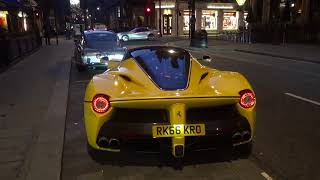 3x LaFerrari Aperta Crazy Sounds in London 2018