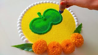 Happy Dussehra Rangoli | दशहरा की रंगोली | Vijaydashami Rangoli | Simple Dasara Rangoli Designs 2024