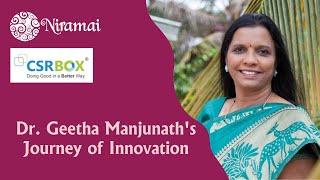 Niramai's Founder story: Entrepreneurial journey of Dr. Geetha Manjunath.