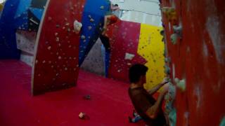 Indoor climbing, Birmingham.